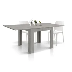 Tavolo allungabile raddoppiabile a libro Buck 90x90 disponibile in 4 colori