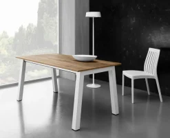 Tavolo allungabile Super con piano in laminato finitura Rovere Naturale 120x85 cm
