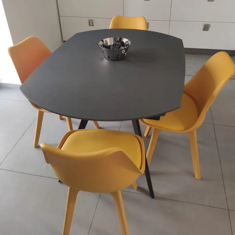 Tavolo allungabile Titan finitura Grigio Grafite