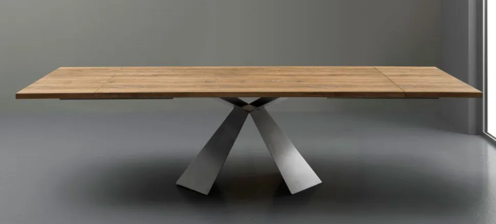 Tavolo allungabile Tokyo in finitura Rovere Slavonia 160x90