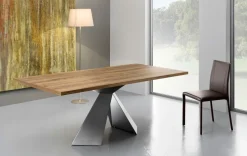 Tavolo allungabile Tokyo in finitura Rovere Slavonia 160x90
