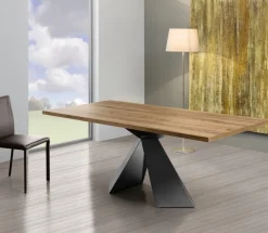 Tavolo allungabile Tokyo in finitura Rovere Slavonia 160x90