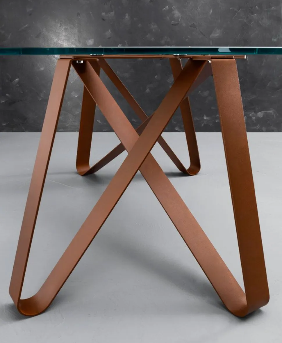 Tavolo Axel 160x90 cm trasparente