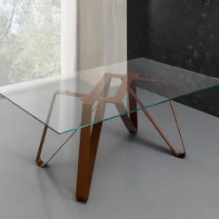 Tavolo Axel 160x90 cm trasparente