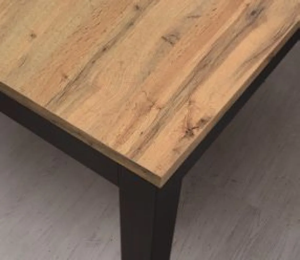 Tavolo con apertura a libro Milos finitura Rovere Rustico disponibile in 3 colori