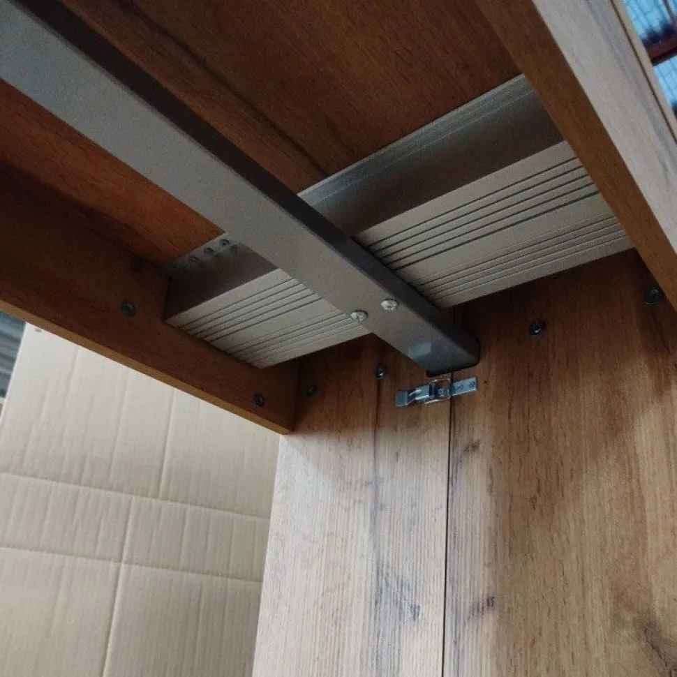 Tavolo Consolle allungabile in nobilitato Rovere Rustico modello Easy fino a 3 metri