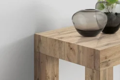 Tavolo Consolle allungabile in nobilitato Rovere Rustico modello First fino a 3 metri