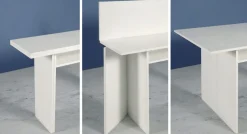 Tavolo consolle finitura Bianco apribile modello SPIDER