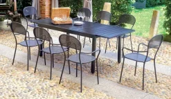 Tavolo da Esterno Allungabile Pella in Ferro 156/213 cm