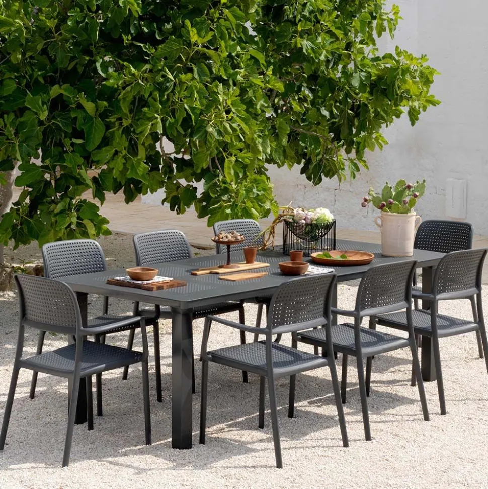 Tavolo da giardino allungabile Lepanto disponibile in 3 colori