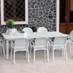 Tavolo da giardino allungabile Lepanto disponibile in 3 colori