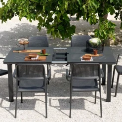 Tavolo da giardino allungabile Lepanto disponibile in 3 colori