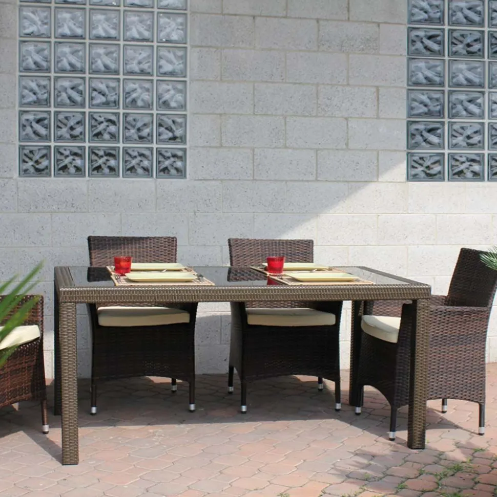 Tavolo da giardino Wicker