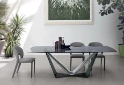 Tavolo fisso con piano a botticella Velar disponibile in vari colori