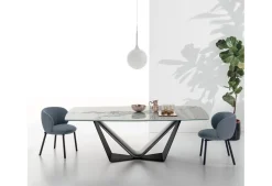 Tavolo fisso con piano a botticella Velar disponibile in vari colori