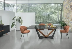 Tavolo fisso con piano a botticella Velar disponibile in vari colori