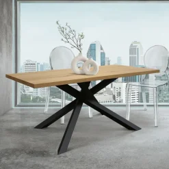 Tavolo fisso Hawaii finitura Rovere disponibile in 3 misure