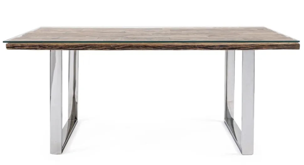 Tavolo fisso in legno massello Stanton disponibile in 2 misure