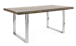 Tavolo fisso in legno massello Stanton disponibile in 2 misure