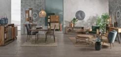 Tavolo fisso in legno massello Stanton disponibile in 2 misure