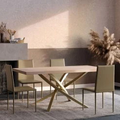 Tavolo fisso Miami linea Contact con piano sp. 5 cm