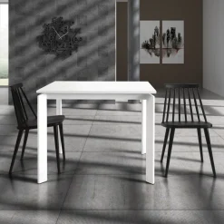 Tavolo Fit bianco 90x90 allungabile