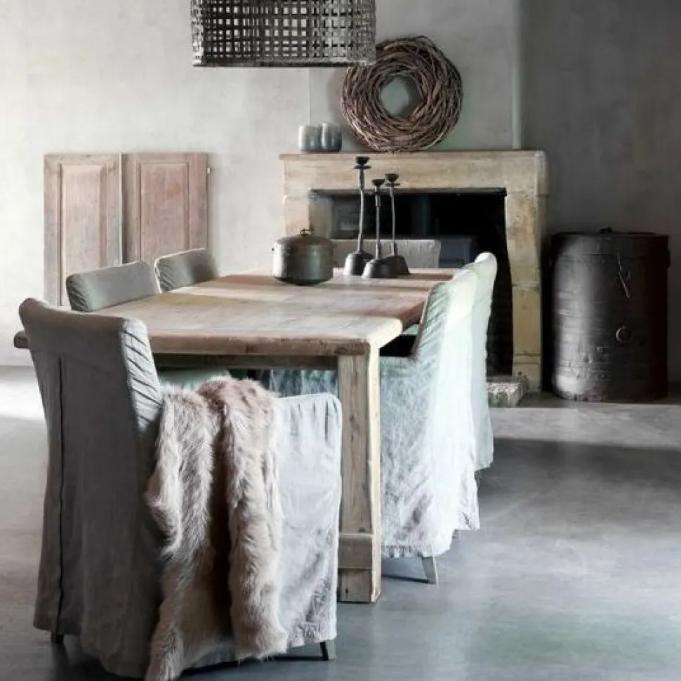 tavolo Kiki in legno massello 160x80x78 cm