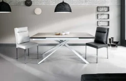 Tavolo Mercurio allungabile con piano in Vetro ceramica