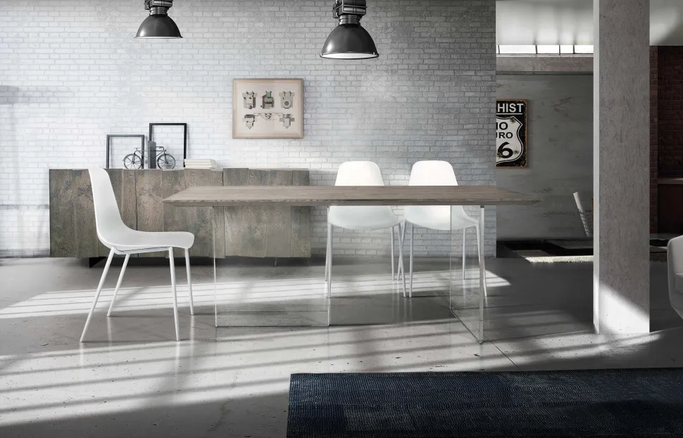 Tavolo Persefone finitura Beton