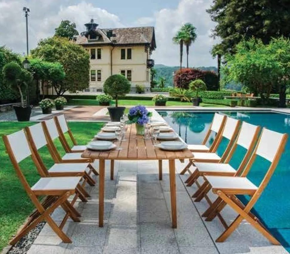 Tavolo Rettangolare Allungabile Donoratico in Acacia 180/240 x 90 cm