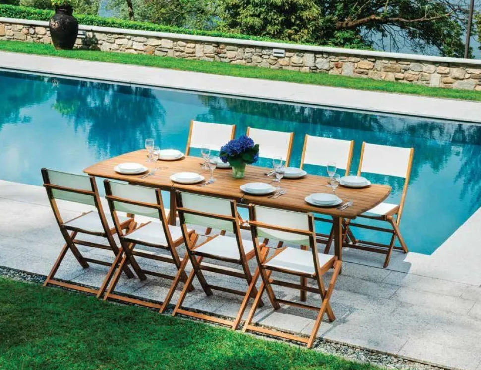 Tavolo Rettangolare Allungabile Donoratico in Acacia 180/240 x 90 cm