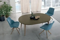 Tavolo rotondo allungabile Aiace disponibile in vari colori