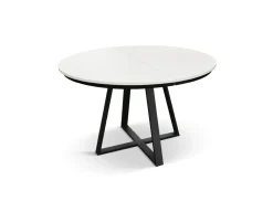 Tavolo rotondo allungabile con piano in nobilitato disponibile in 3 colori Everyday