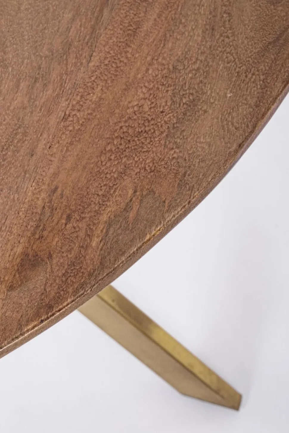 Tavolo rotondo fisso in legno di mango Sherman