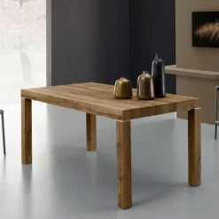 Tavolo Sirio 140x90 cm rovere slavonia allungabile fino a 300 cm