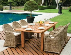 Tavolo Sumatra Allungabile in Teak Riciclato 180/250 x 100 cm