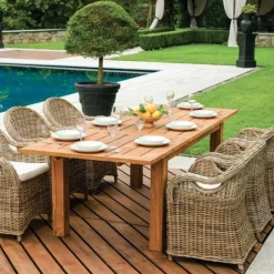 Tavolo Sumatra Allungabile in Teak Riciclato 180/250 x 100 cm