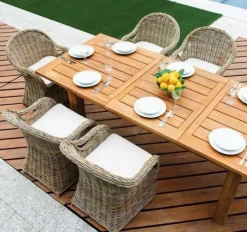 Tavolo Sumatra Allungabile in Teak Riciclato 180/250 x 100 cm