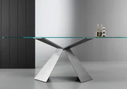 Tavolo Tokyo vetro a botte