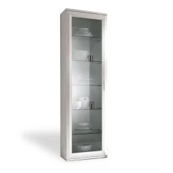 Vetrina 1 anta a telaio linea Prevaling disponibile in vari colori