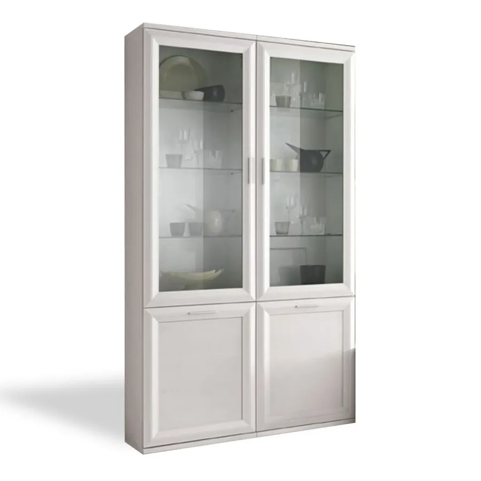Vetrina 4 ante a telaio linea Prevaling disponibile in vari colori