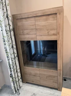 Vetrina 2 ante linea Clear in Rovere Cadiz