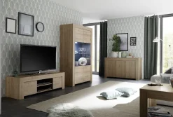 Vetrina 2 ante linea Clear in Rovere Cadiz