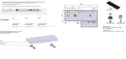 Zona studio attrezzata moderna con scrivania sospesa linea Omega disponibile in vari colori