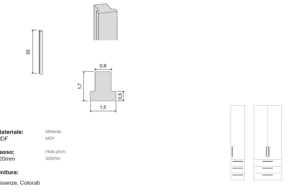 Zona studio moderna con armadio 2 ante, scrivania e mensole in Bianco Opaco, Noce Biondo e Grigio Seta disponibile in 2 misure